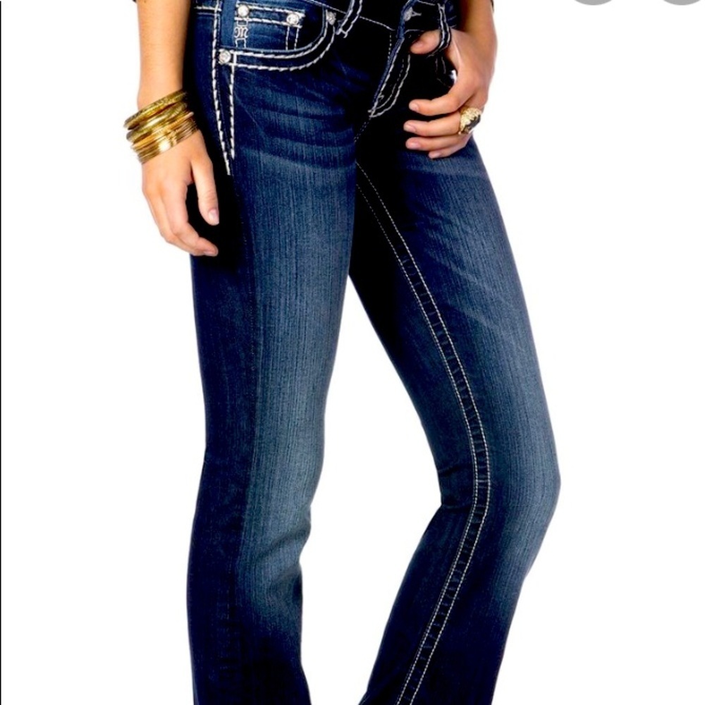MISS ME• EASY BOOT DARK WASH • Size 27• - Picture 2 of 15